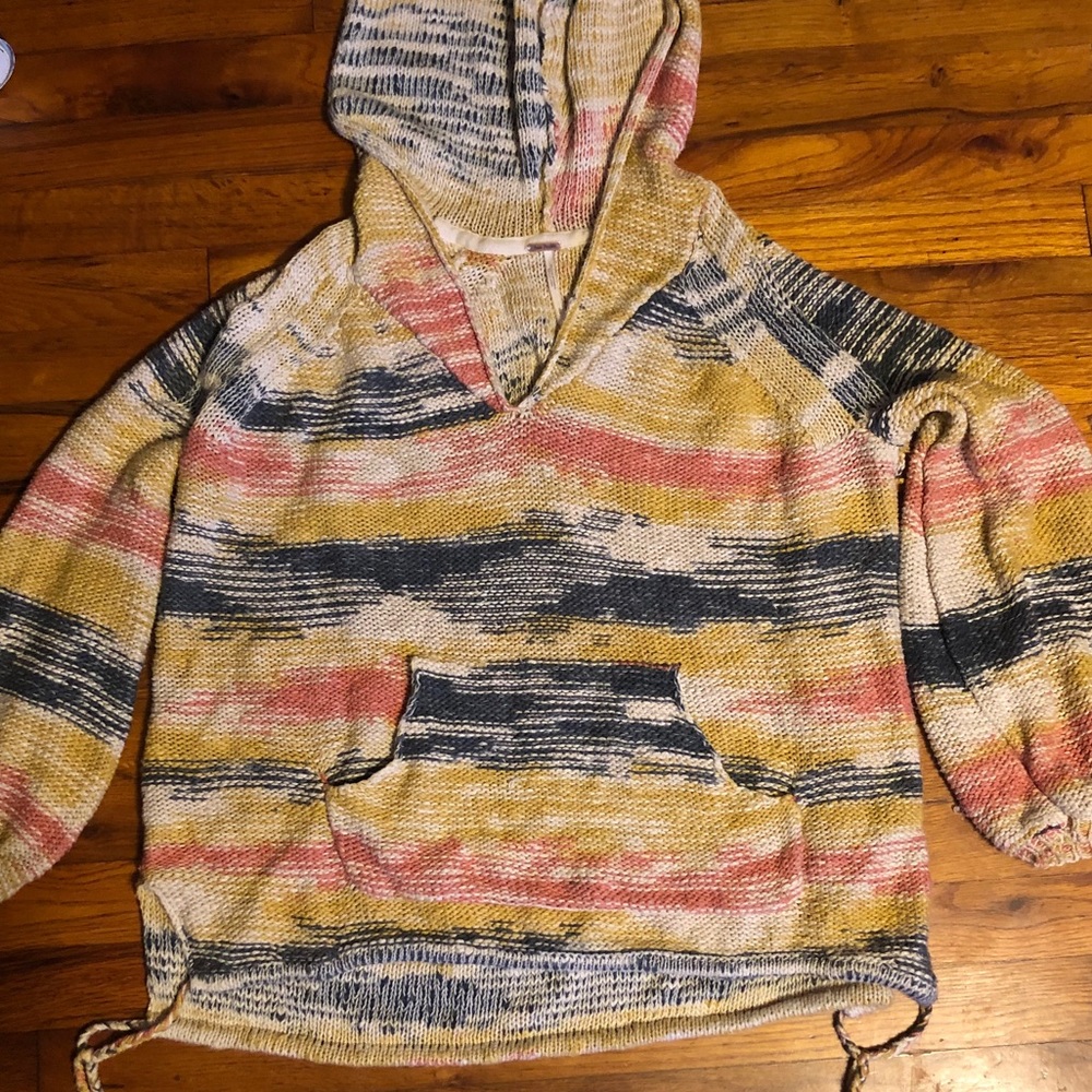 Free people chunky knit sweater/hoodie